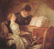 Jean Honore Fragonard The Music Lesson (mk08) France oil painting artist
